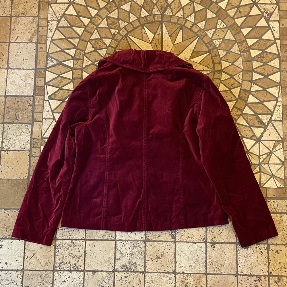 CHICO’s single breasted velour jacket blazer 2 - Picture 7 of 14